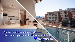 Long-term rent of two-bedroom apartment by sea in center of Budva Montenegro