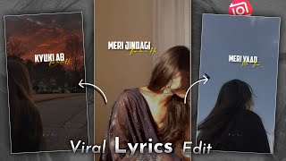 Viral Lyrics Video Editing in Inshot | How To Make Viral Reels Lyrics videos