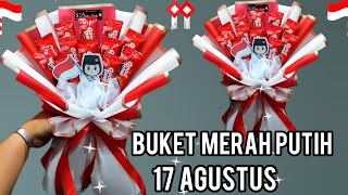 Cara Membuat Buket Merah Putih Untuk 17 Agustus // kreasi 17 Agustus