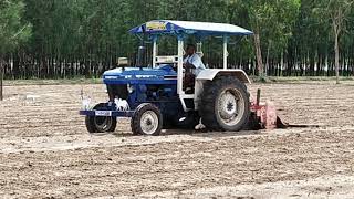 👍👍Farmtrac 45 old model tractor rotavator power