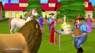 The Lion and the Unicorn  3D Animation English Nursery rhyme for children