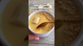 One Pot White Chocolate CheeseCake   #creative #trending #shorts#chocolate#cheesecake #cake #biscoff