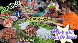 Ẩm Thực:Bò Nướng Tảng Sốt Siêu Cay Cùng Quỳnh Trâm Bánh Bao