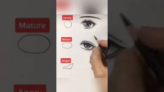 Best tip to draw a  perfect eye by age #shorts I,m alive créline Dion HowTo