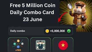 Hamster Daily Combo Card| 23 June 2024| Hamster daily Airdrop