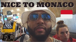 How to Travel from Nice 2 Monaco by Train #nice #monaco #france #travel #vlogger #viral #tourism🇲🇨