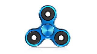 Aluminum fidget spinner blue