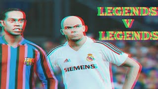 EL CLASSICO | Barcelona  LEGENDS vs Real Madrid  LEGENDS | Dramatic Match | Pes 21