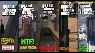 Evolution of Buses Logic in Grand Theft Auto Games! (from III → to V)