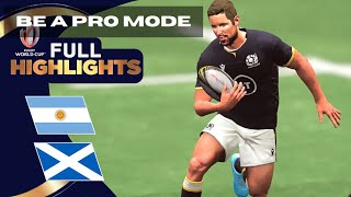 HIGHLIGHTS I Argentina v Scotland RUGBY WORLD CUP 2023 I Game 34 - Rugby Challenge 4