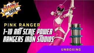 UNBOXING Pink Ranger 1/10 Art Scale Power Rangers Iron Studios