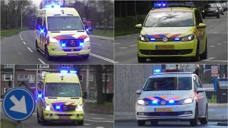 Politie en Ambulances met spoed in Tilburg