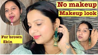 Best makeup look for beginners ✨clean makeup look brown skin🌸@Rajni_masti