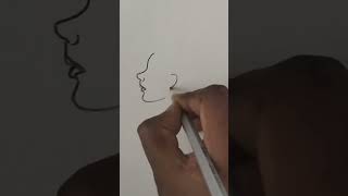 How To Draw A Perfect Side Face #shorts #drawing #youtubeshorts #pencildrawing #artwork #art #short