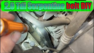 DIY JETTA MK6 TDI SERPENTiNE BELT REPLACEMENT