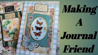 Making A Journal Friend/ Notepad/Using Scrapbooking Paper