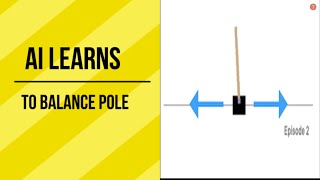 AI Learns to Balance Pole| Python| OpenAI Gym Tutorial|