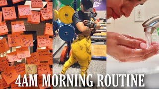 4AM MORNING ROUTINE |skincare, legday & inspirational quotes| Stephanie Giselle