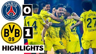 🟡PSG vs Dortmund (0-1) HIGHLIGHTS: Hummels Winning GOAL! |🤯 Mbappe OUT! | UCL Semi-Final