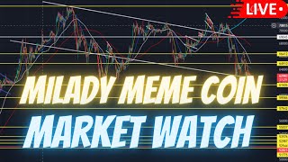 MILADY MEME COIN  JASMY COIN  BTC  $NFK  \ MARKET WATCH \   ***WE ARE LIVE***