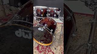 DW Bubinga Dark Fade over Maple 5pc Drum Set