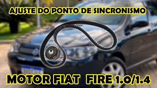 Motor Fire Fiat - Ajuste do ponto de sincronismo da correia dentada