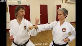 JKSK Jiyu Ippon Kumite Chudan Set 1