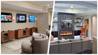 75 Large Transitional Family Room Design Ideas You'll Love ☆