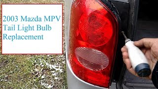 2003 Mazda MPV Tail Light Bulb Replacement