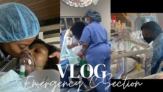 LABOR AND DELIVERY VLOG | EMERGENCY C-SECTION | PART 1