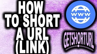 How To Short a Url link