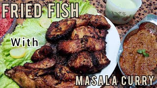 Fried Fish With Masala Curry||Crispy Fried Fish with curry Masala by kitchen with sifat