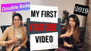 My first Youtube video 2019 | Double role video editing