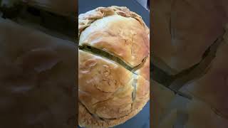 Imported Greek spanakopita, spinach pie #greek #greece #greekfood #food #spinach #goodgreek #music