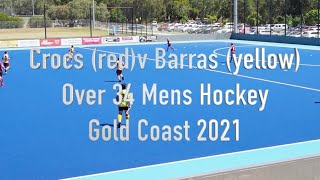 Crocs v Barras. Mens Masters Hockey. Over 34 years. Gold Coast 2021