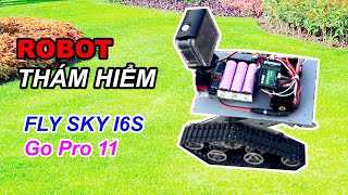 Test Robot Thám hiểm Điều khiển từ xa | Gopro 11 | Flysky i6s |  Khoa Học Vui