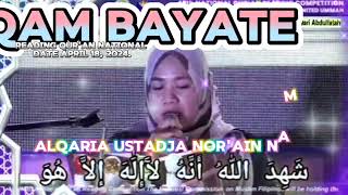 Beautiful Reading qur'an National April 18, 2024.. Alqaria Ustadja Nor'-ain Namla Mashahllah