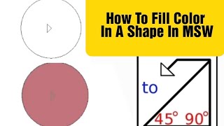 How To Fill in a Shape In MSWLogo/ MSW Logo/ MSW Logo for class 3