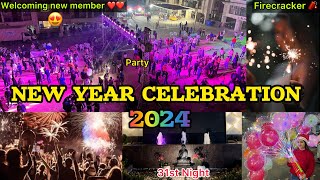 New Year Celebration in Hyderabad😍 || Happy New Year 2024 || Welcoming New Member 🐾