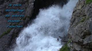 Holzgau, Simmswasserfall, Cafe Uta, Hängebrücke