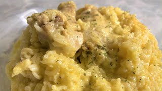 How To Make Easy Baked Chicken And Rice | 7 Ingredients