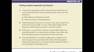 Physics 3a finding resultant vectors and headings