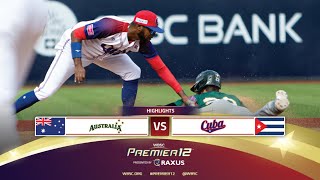 HIGHLIGHTS | Game 23 Australia vs Cuba | WBSC Premier12 2024 presented by RAXUS