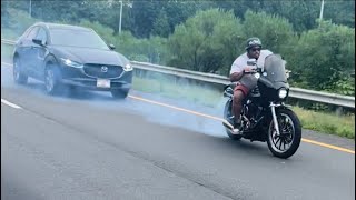 Harley Burnouts & Dyna Revlimiter Rollers Compilation