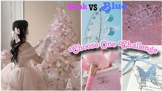 Choose One Challenge 💕| 💫Glitter Pink 💞vs🌺🌸 Glitter Blue 💙❄️| #fashion