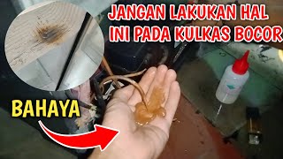 AWAS❗JANGAN LAKUKAN HAL INI JUKA KULKAS MENGALAMI BOCOR TERTUSUK PISAU