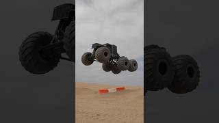 Flip transfer and a 6x6 grind #monstertruck #stunt #monsterjam #gopro #offroad #losi #rc #shorts