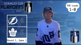 Tampa Bay Lightning Fan REACTS to Round 1, Game 1 vs Maple Leafs | 2022 Stanley Cup Playoffs