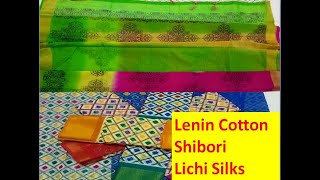 Beautiful latest sarees | Lenin Cotton | Jute Cotton | Lichi Silks | Best price | Discounted rates