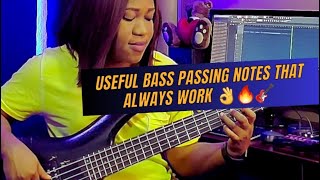 Useful Bass passing notes that always work 👌🔥🎸